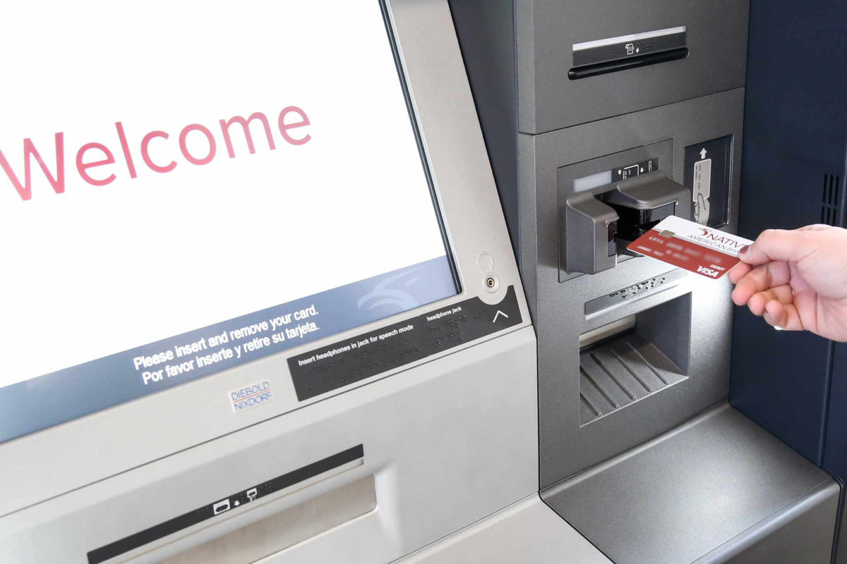 Native American Bank ATM Machine